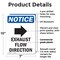 Signmission Exhaust Flow Direction, 7 in W x Rectangle, Plastic OS-2PACK-NS-P-710-V-12217 - alternate 2